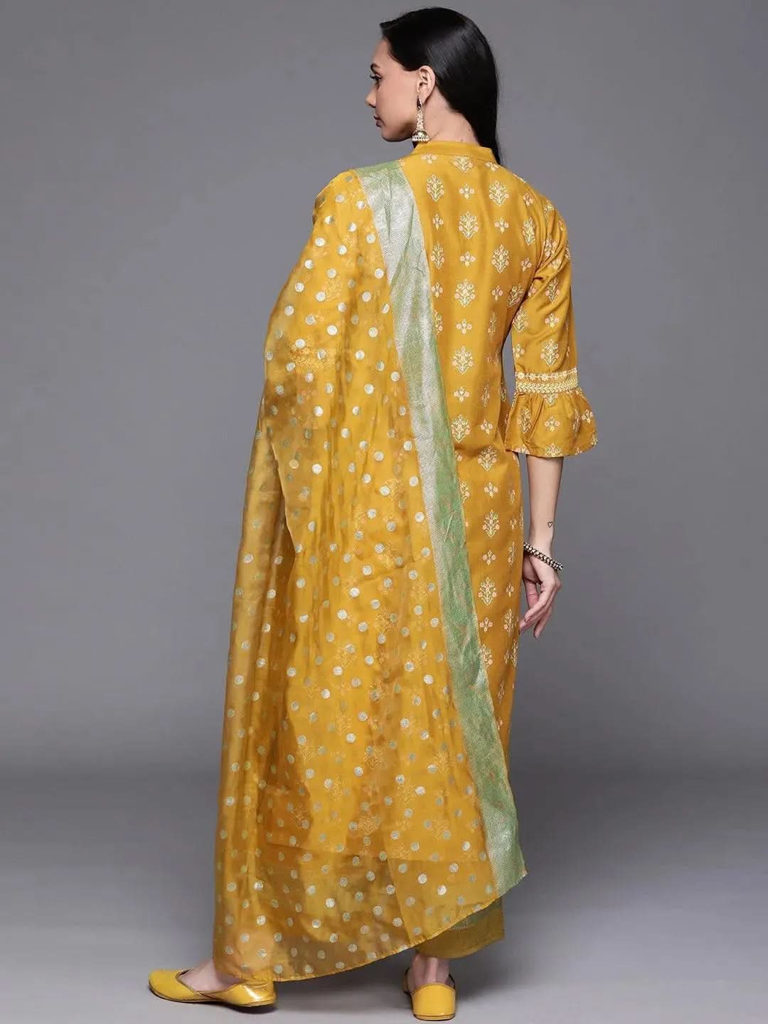 Buy Yellow Printed Silk Blend Suit Set - 20280O-XS | Libas Ethnic Wear Online
Buy Yellow Printed Silk Blend Suit Set - 20280O-XS | Libas Ethnic Wear Online