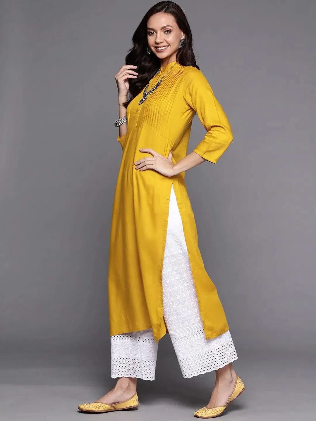Buy Yellow Solid Rayon Kurta - 22068- | Libas Ethnic Wear Online
Buy Yellow Solid Rayon Kurta - 22068- | Libas Ethnic Wear Online