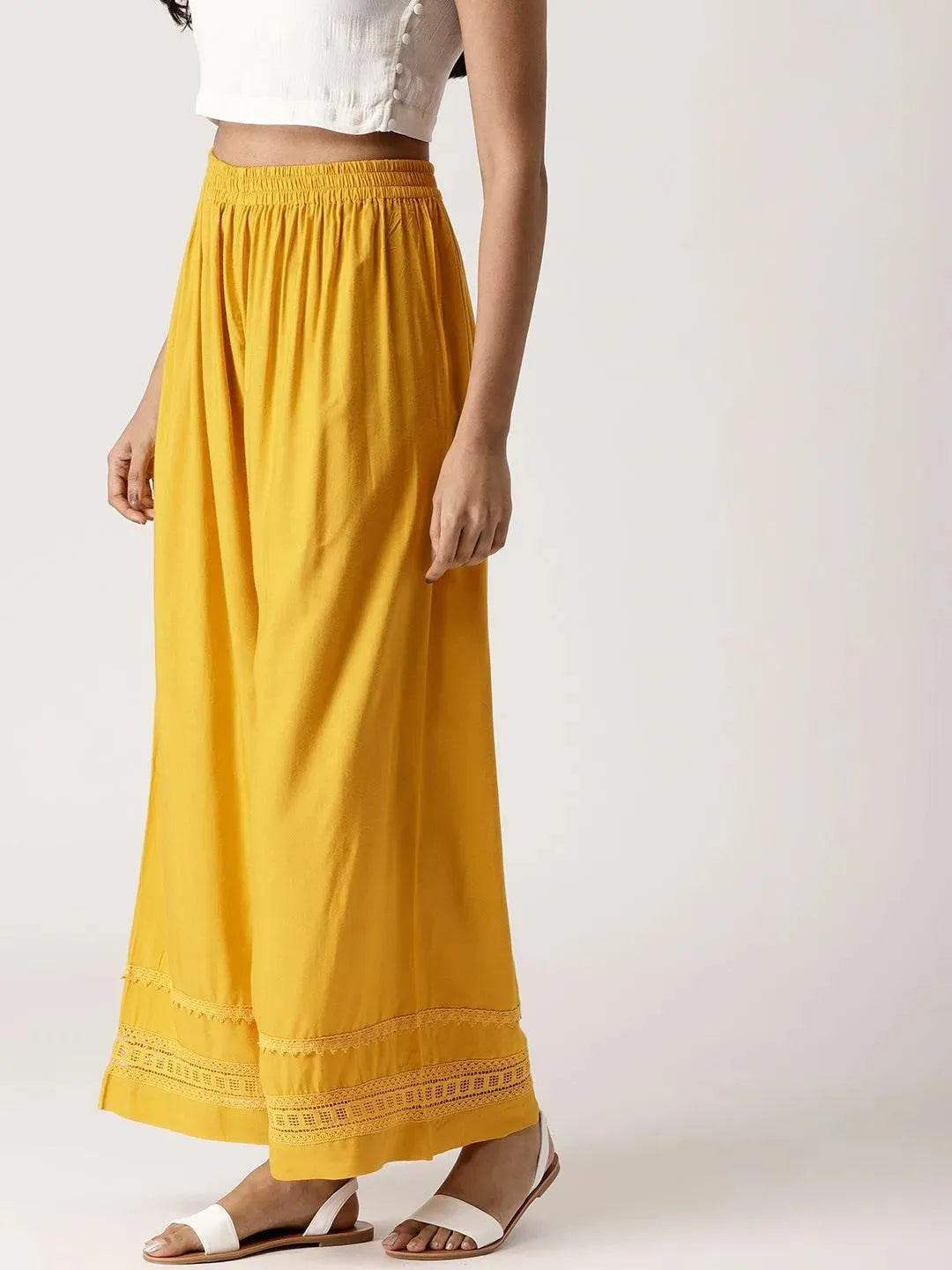 Buy Yellow Solid Rayon Palazzos - PL580- | Libas Ethnic Wear Online
Buy Yellow Solid Rayon Palazzos - PL580- | Libas Ethnic Wear Online