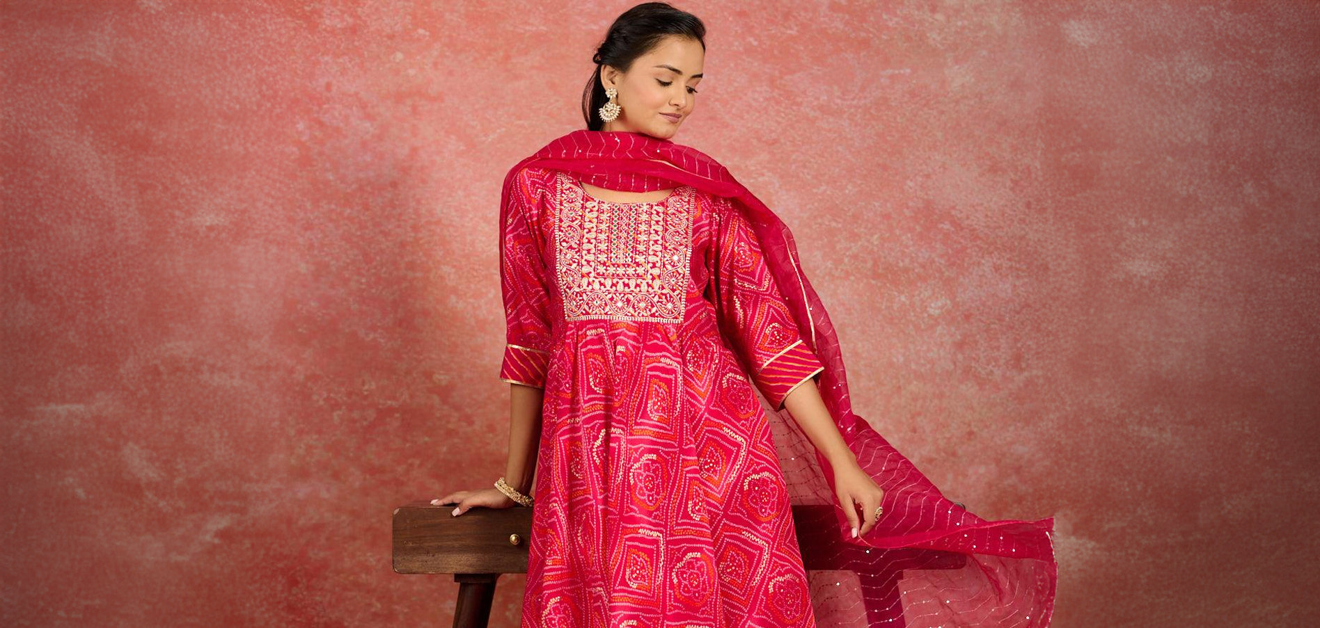 Unveiling the Latest Cotton Bandhani Dress Designs on Libas