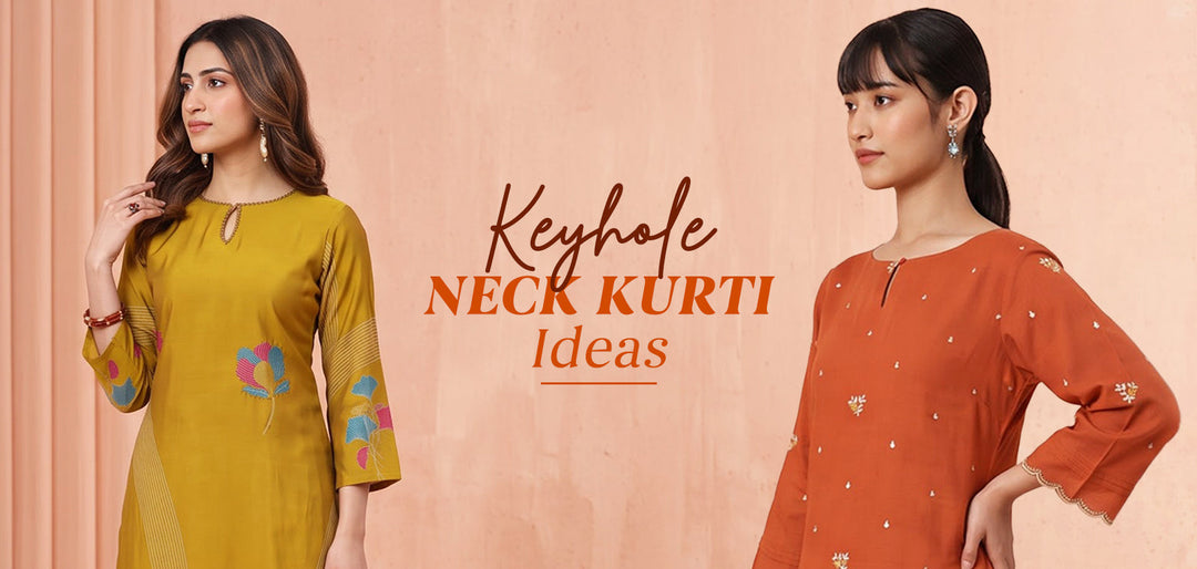 10 Stylish Keyhole Neck Kurti Ideas from Libas