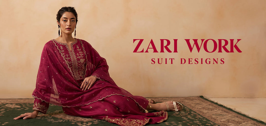 Zari Work Suit Design Styles that Feel Timeless