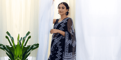 Ace your Black Saree Look with Libas