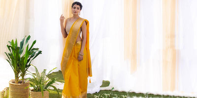 Latest Yellow Saree Look for Different Occasions