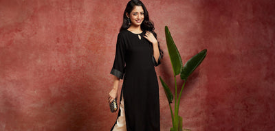 Libas’ Ultimate Guide of 2024 on How to Style a Black Kurta