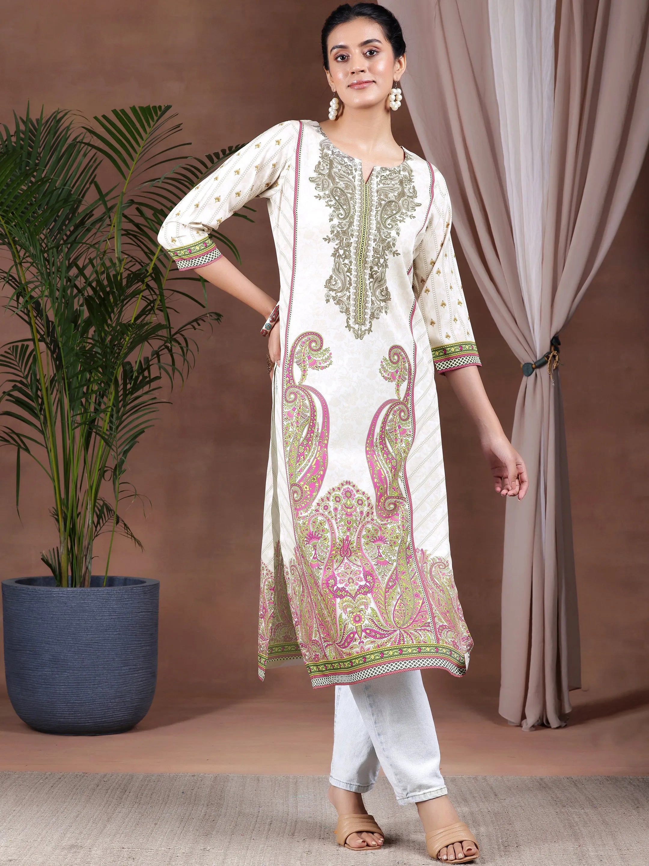 Beige Kurtas Shop Beige Kurtis Online at Best Price Libas
