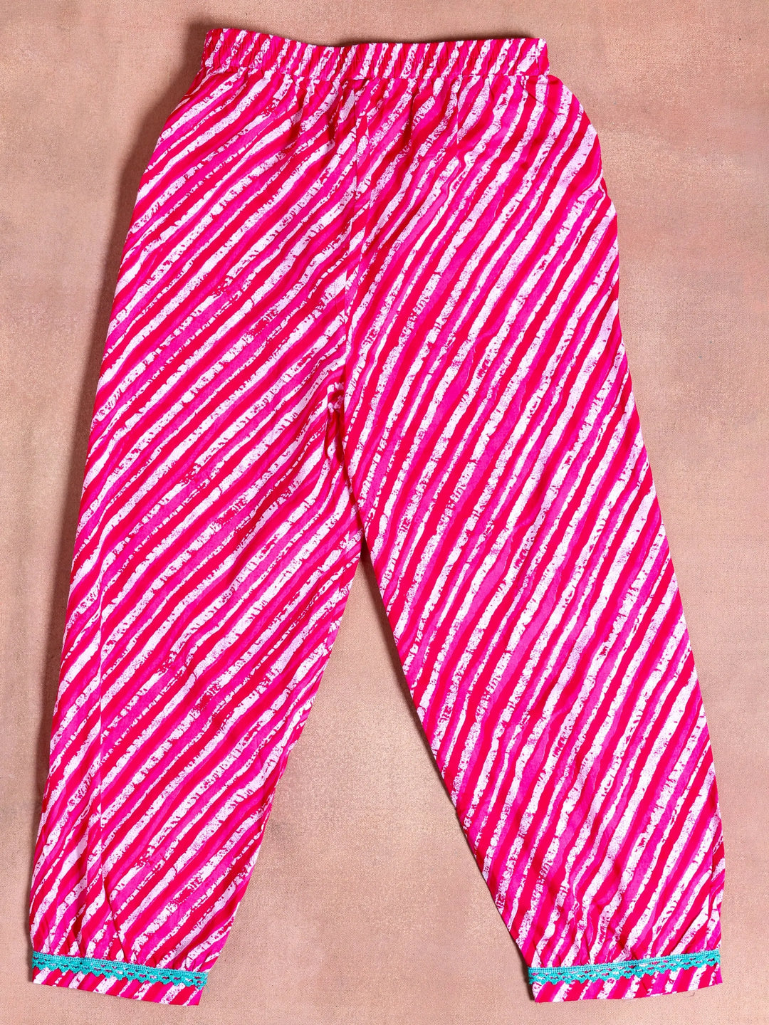  Kids Pink Printed Cotton Co-Ords 