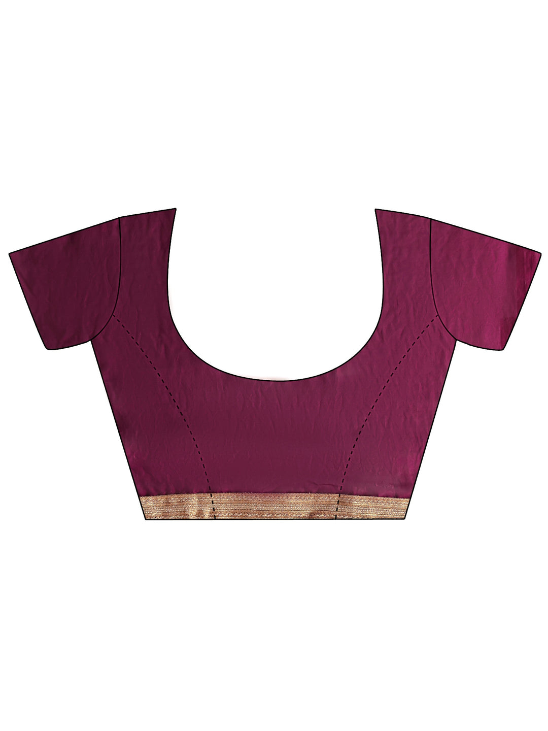  Burgundy Solid Tissue Saree 