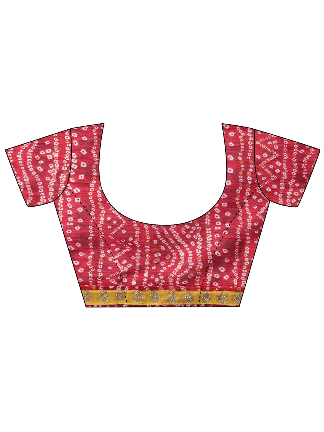  Mustard Chiffon Saree With Embellished Applique 