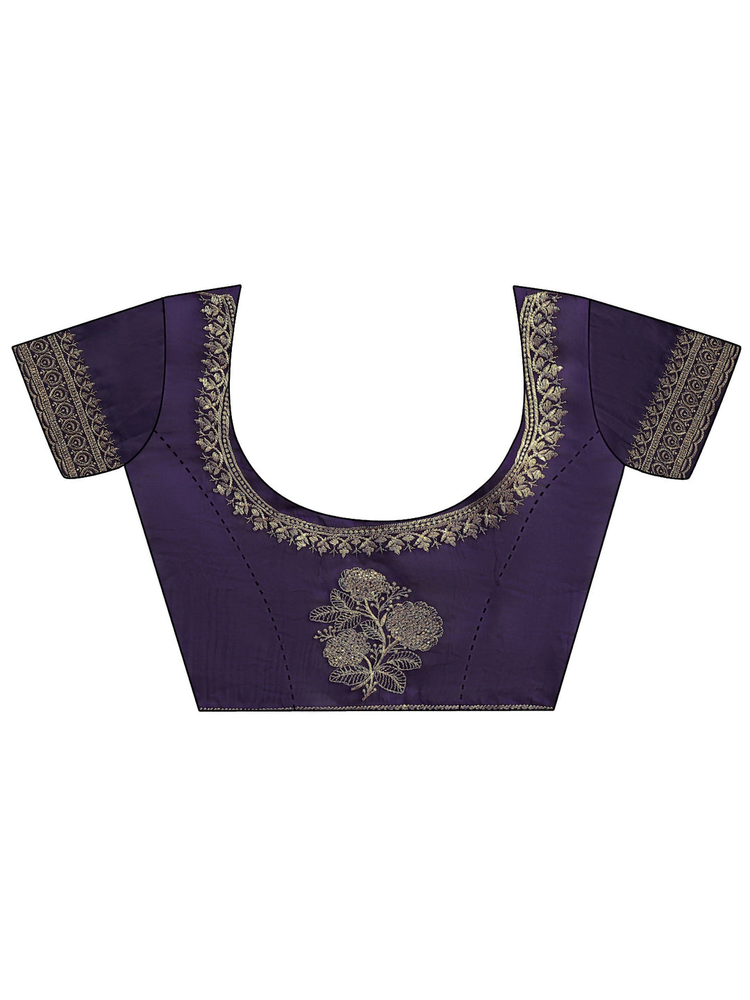  Plum Purple Tissue Saree 