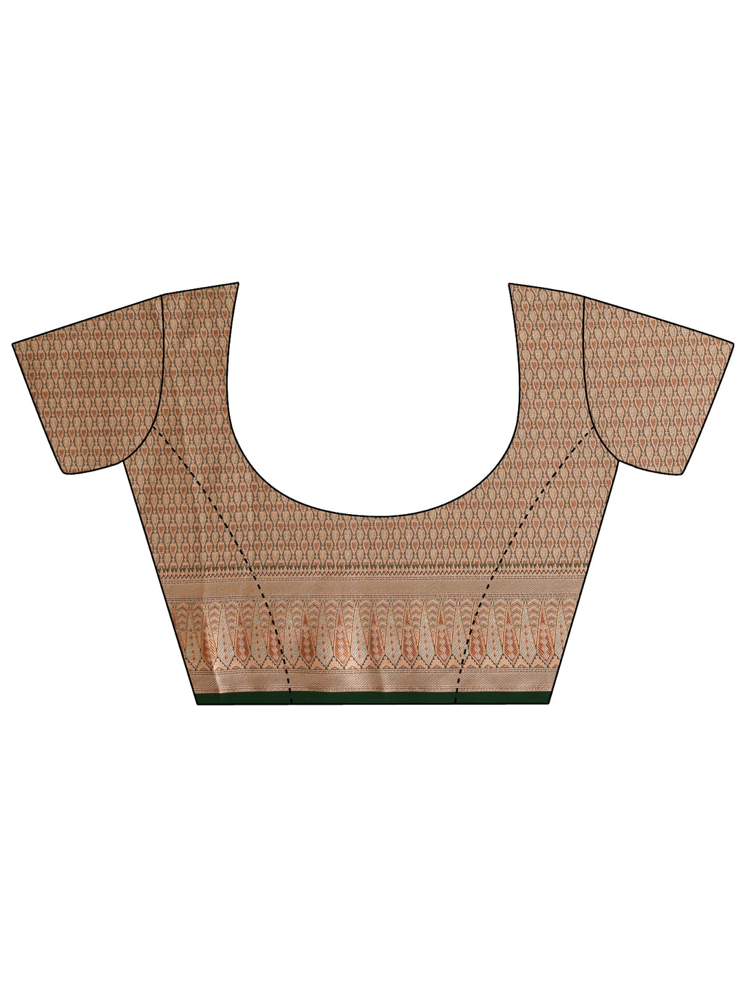  Sacramento Green Woven Design Chiffon Saree 