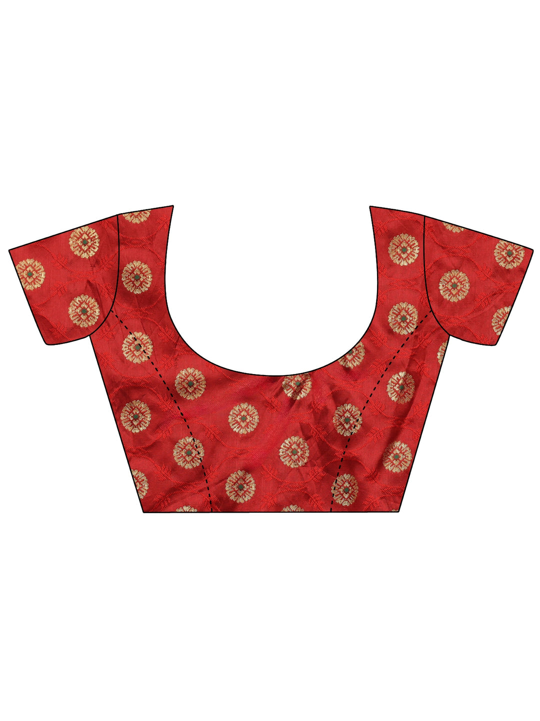  Red Bandhani Print Pre Draped Georgette Saree 