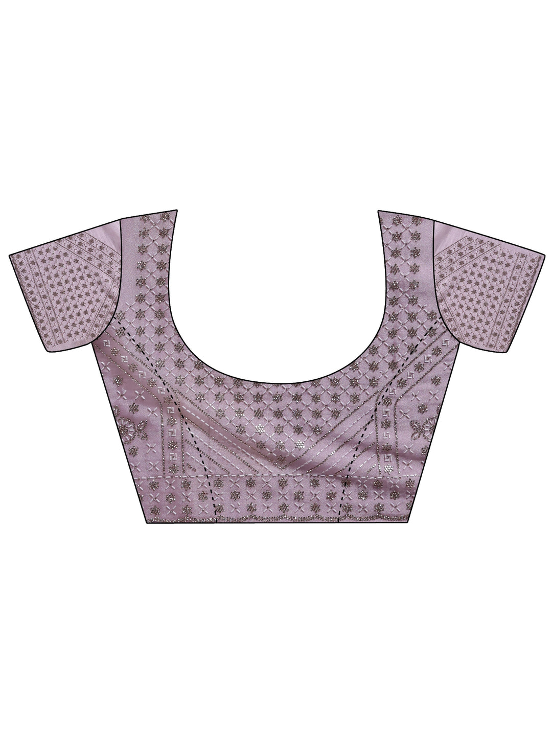  Lavender Solid Net Saree 