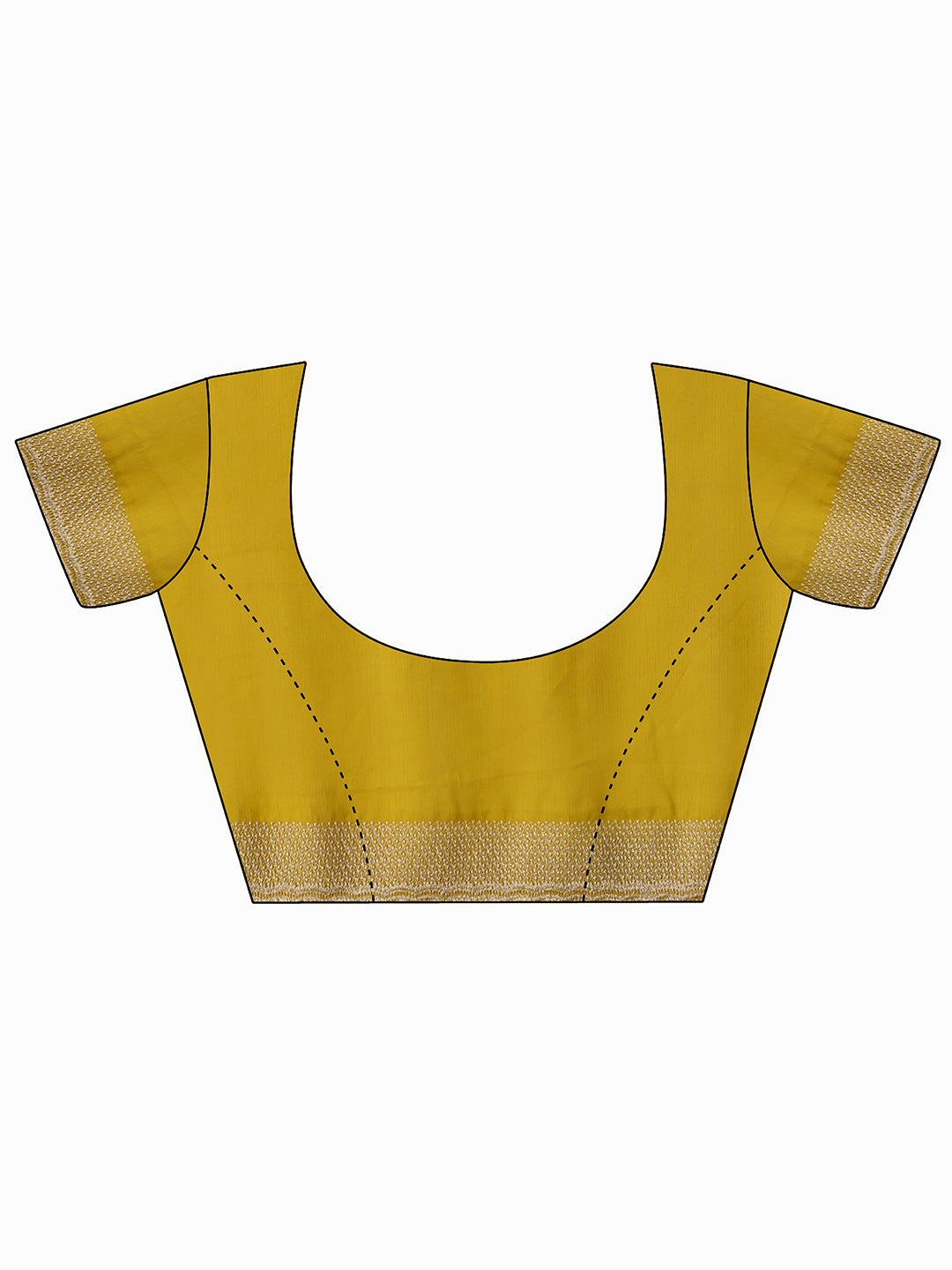  Libas Mustard Embellished Chiffon Saree 