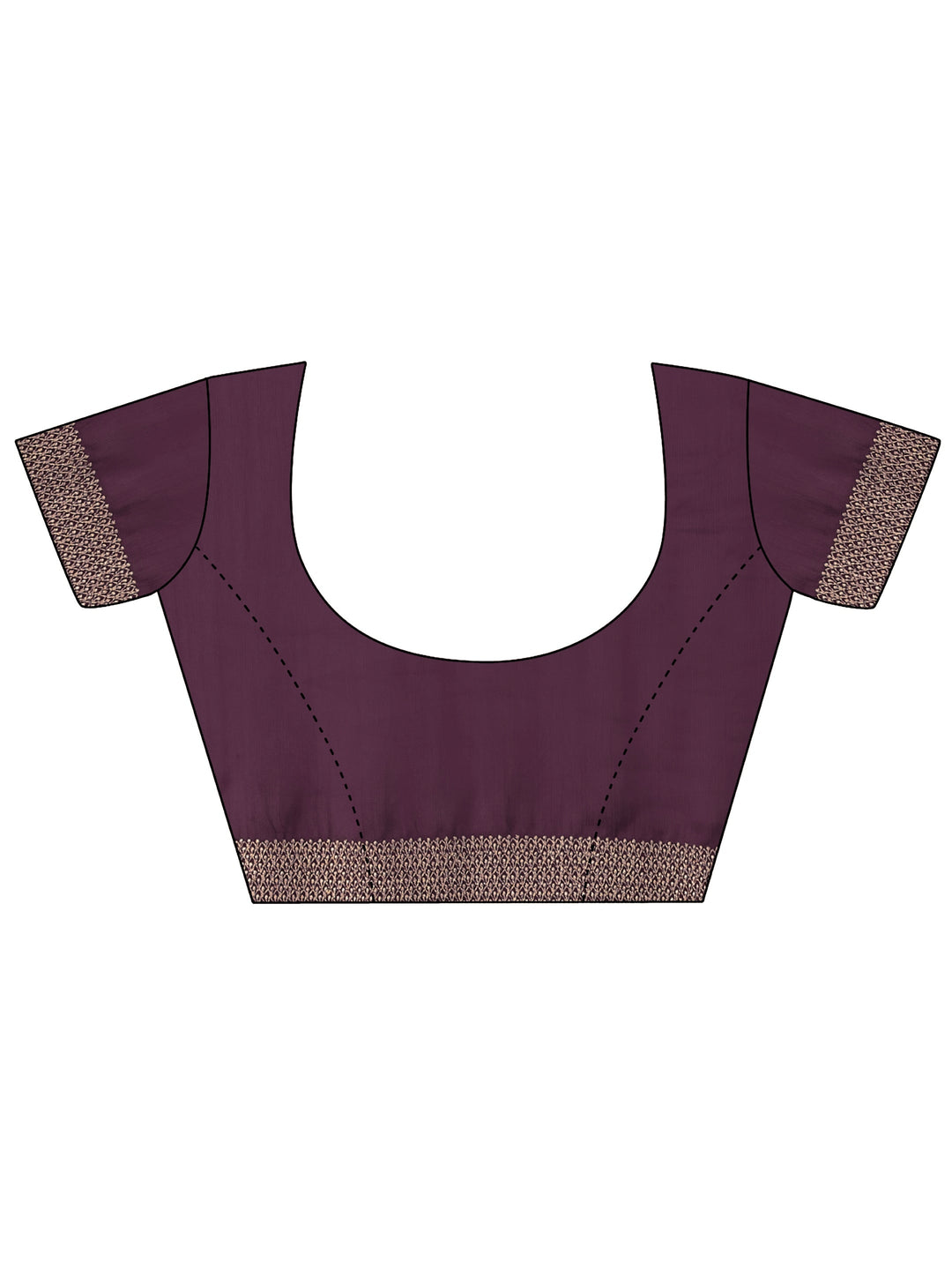  Burgundy Embellished Chiffon Saree 