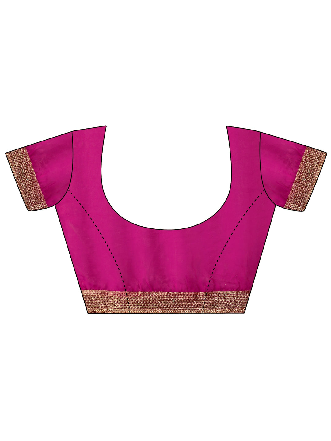  Rani Pink Leheriya Embellished Tissue Saree 