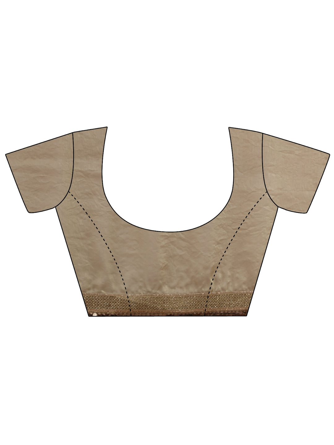  Beige Leheriya Embellished Tissue Saree 