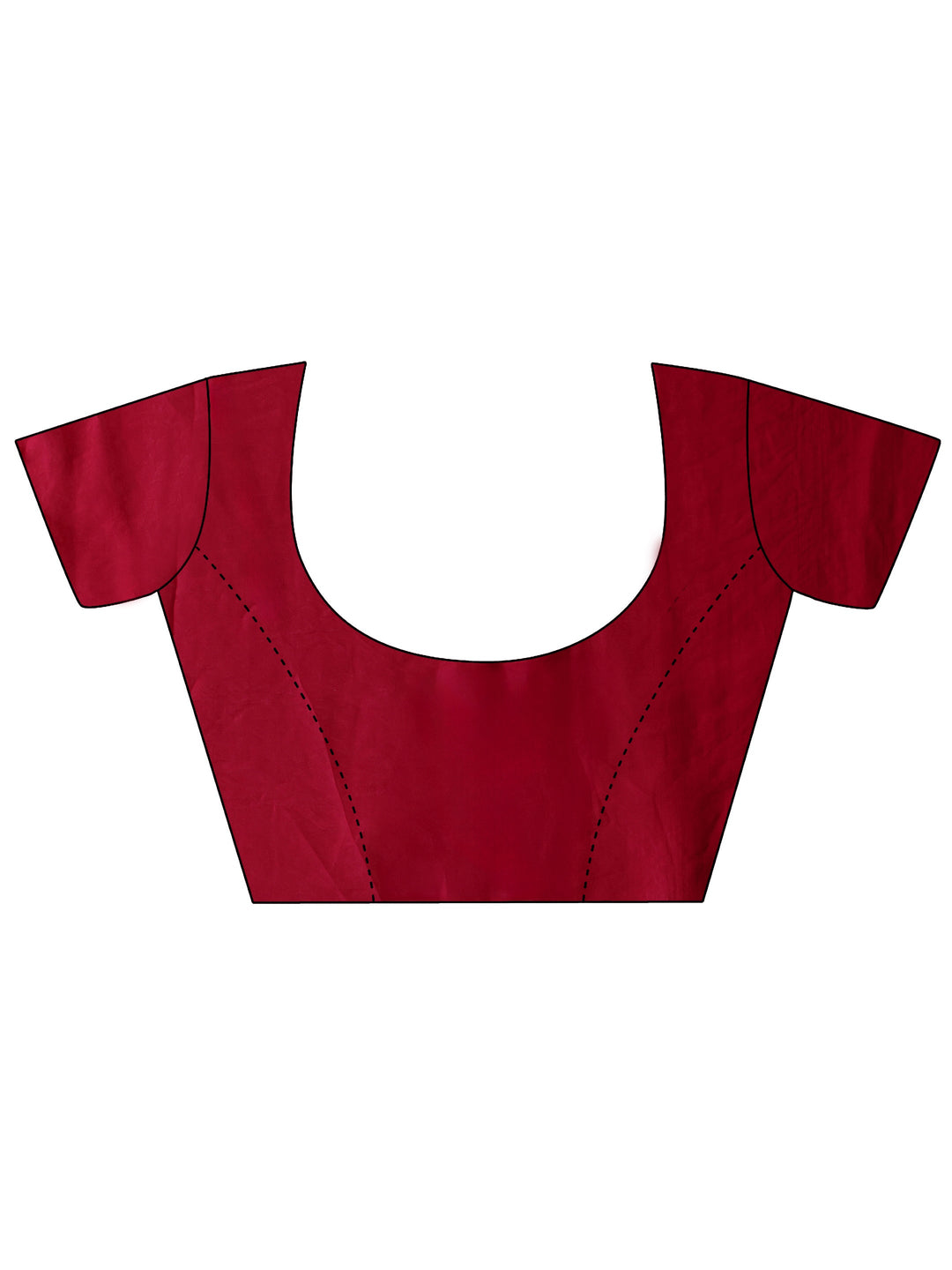  Ruby Red Embellished Silk Blend Saree 