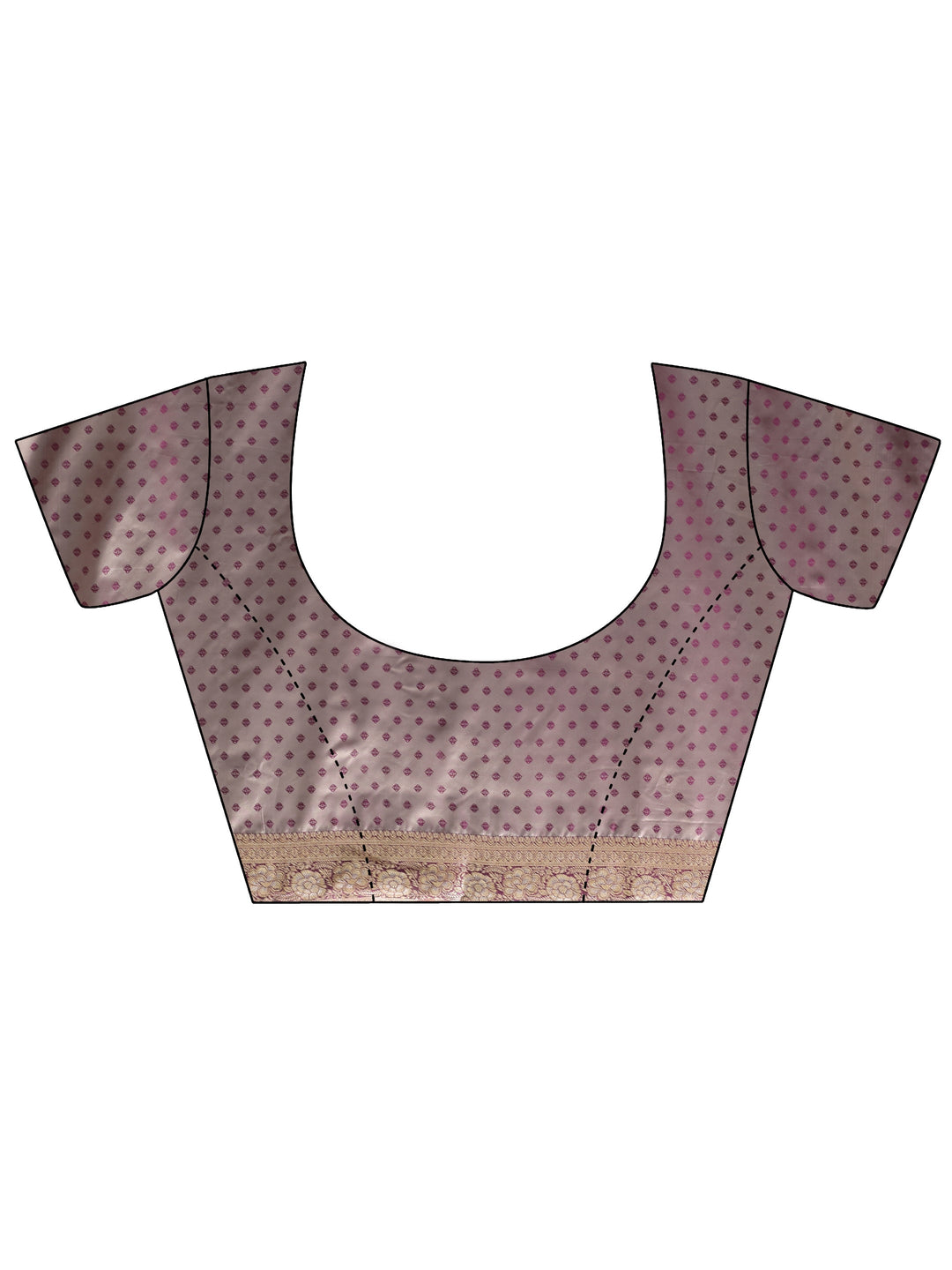  Lavender Banarasi Silk Blend Saree 
