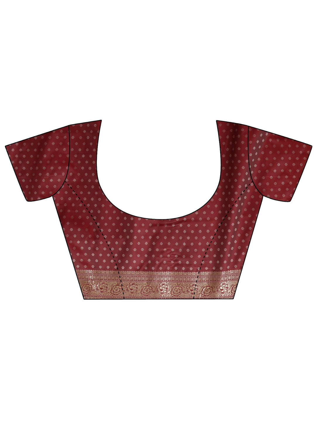  Mauve Banarasi Silk Blend Saree 