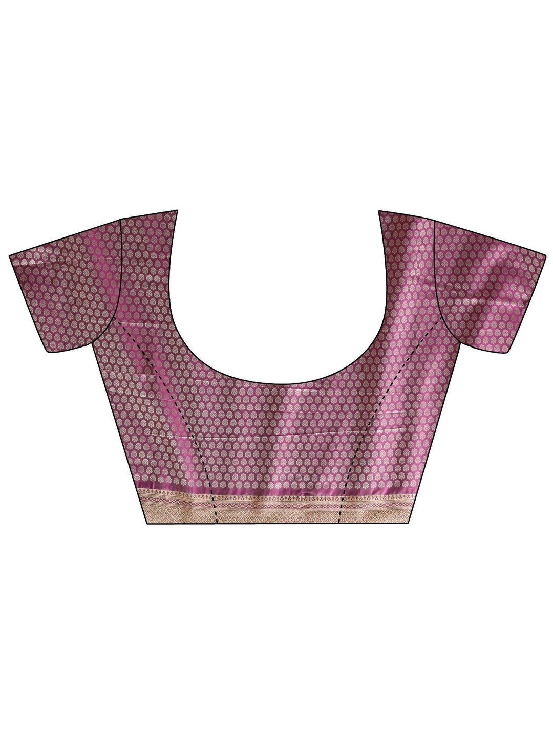 Lavender Banarasi Silk Blend Saree 