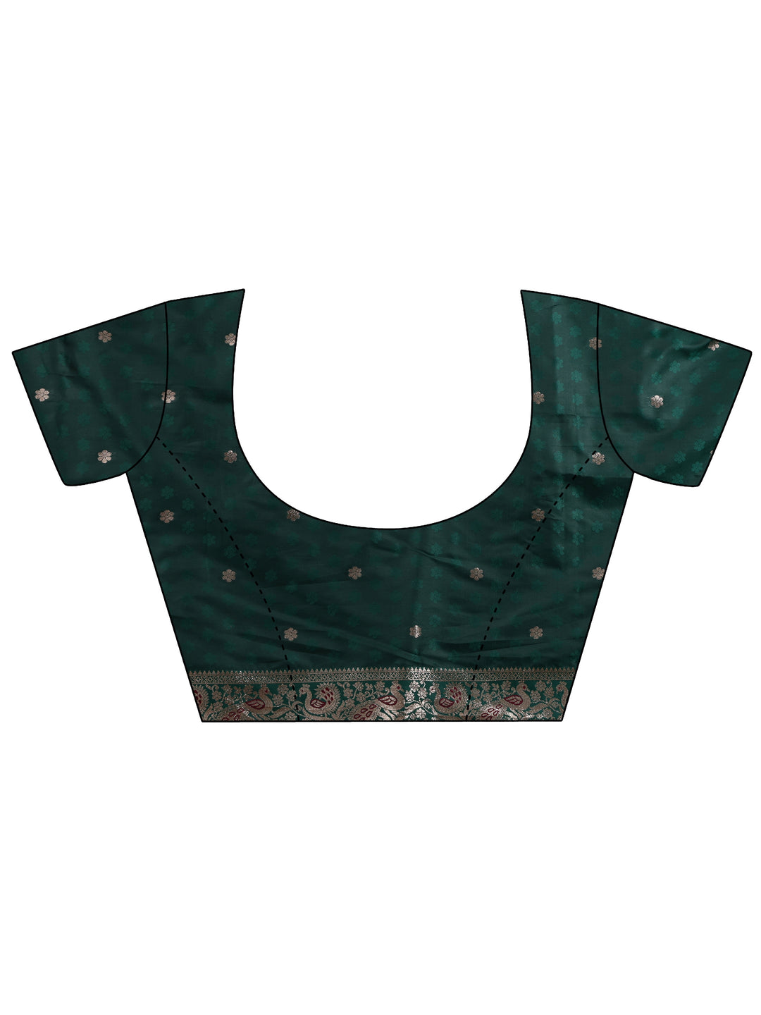  Burgundy Banarasi Silk Blend Saree 