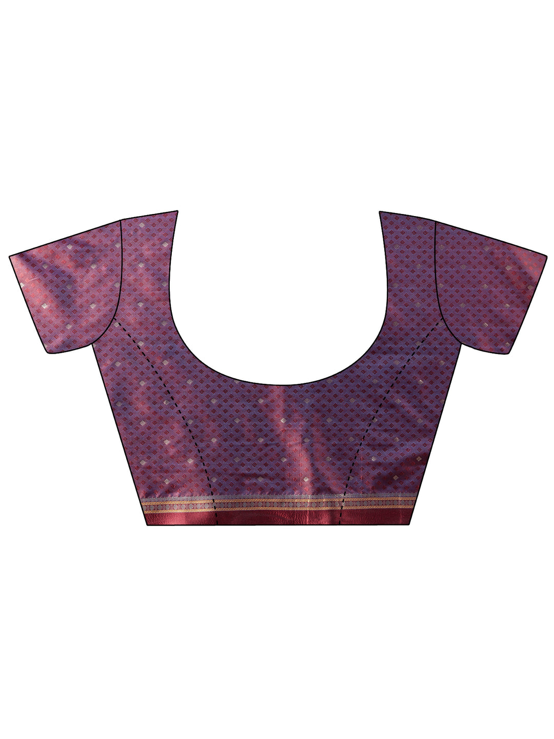  Libas Brown Kanjeevaram Silk Blend Saree 