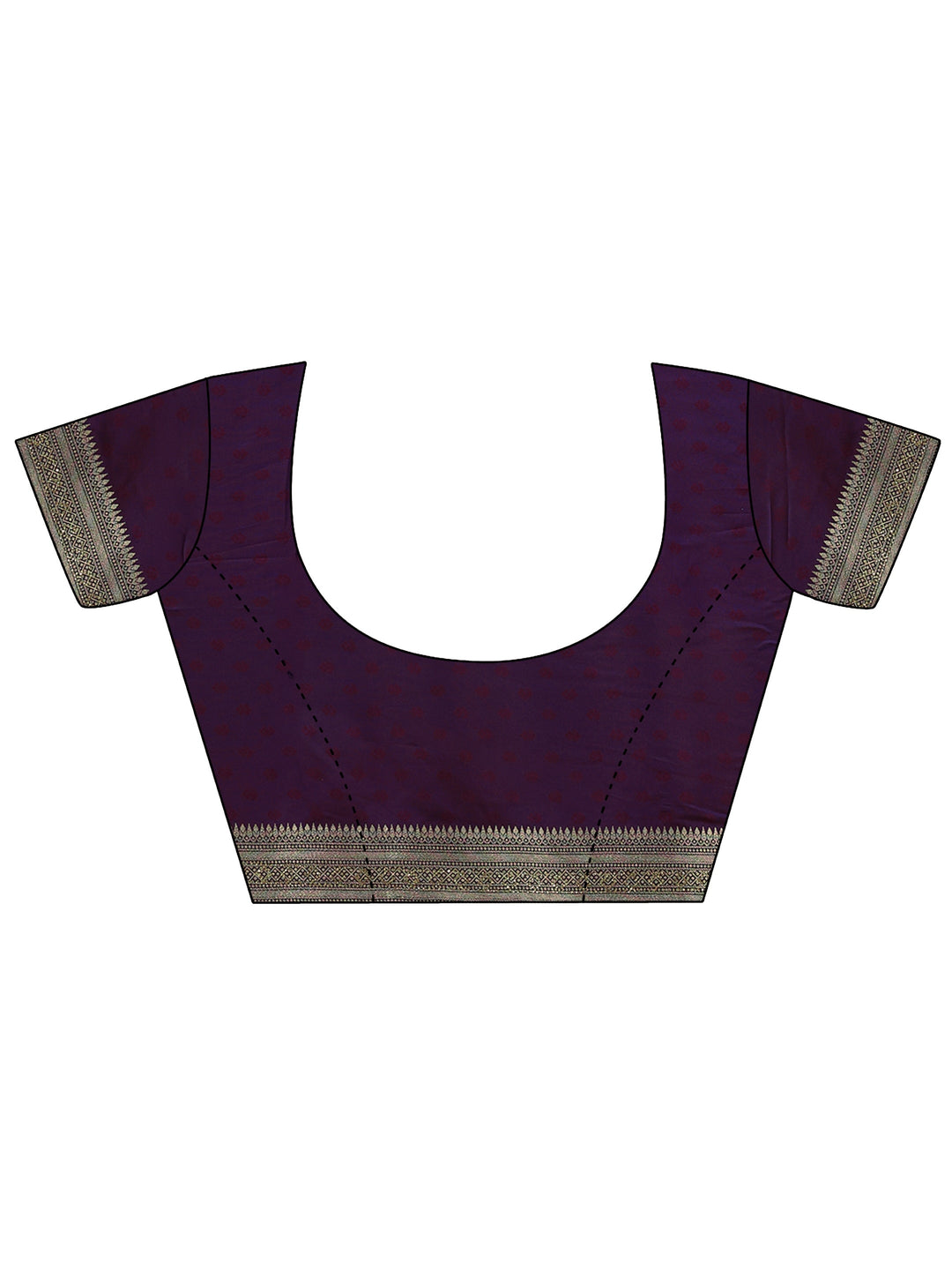  Libas Art Dark Purple Silk Blend Saree 