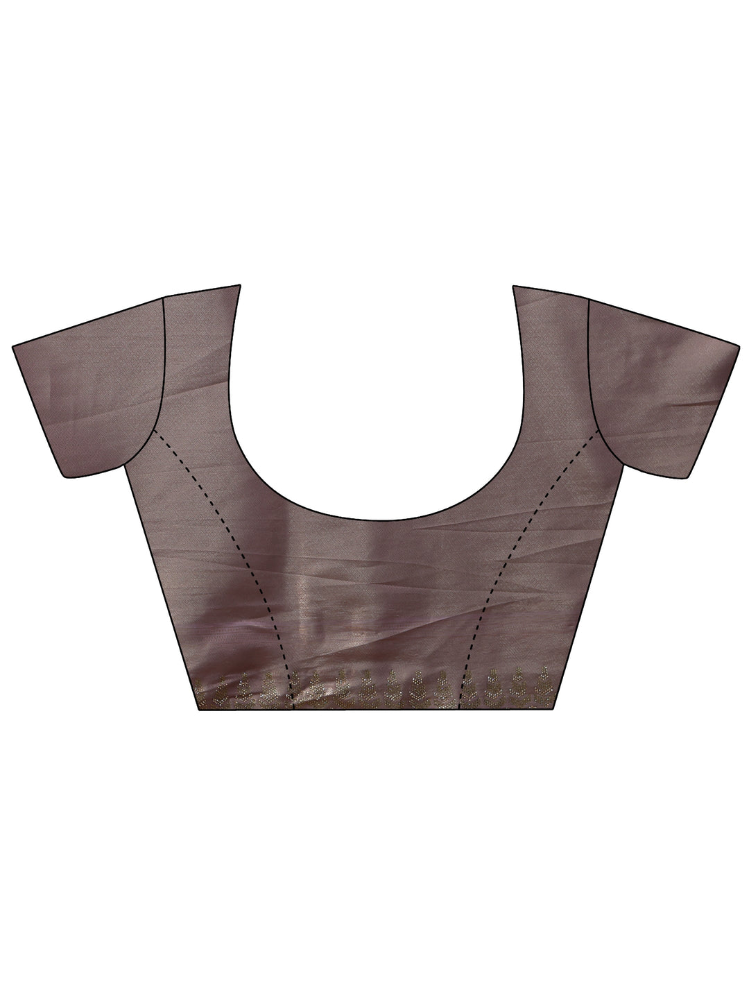  Lavender Silk Blend Saree with Embellished Border 