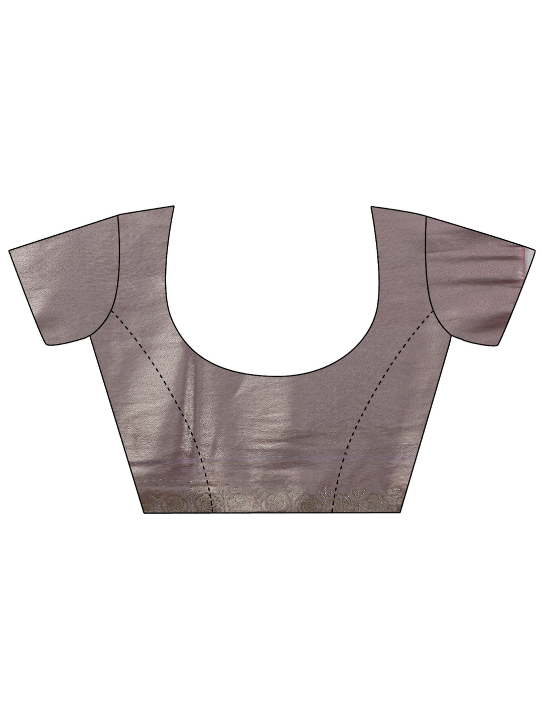  Lavender Silk Blend Saree with Embellished Border 