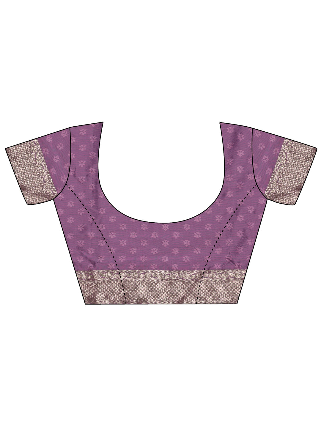  Libas Lavender Banarasi Silk Blend Saree 