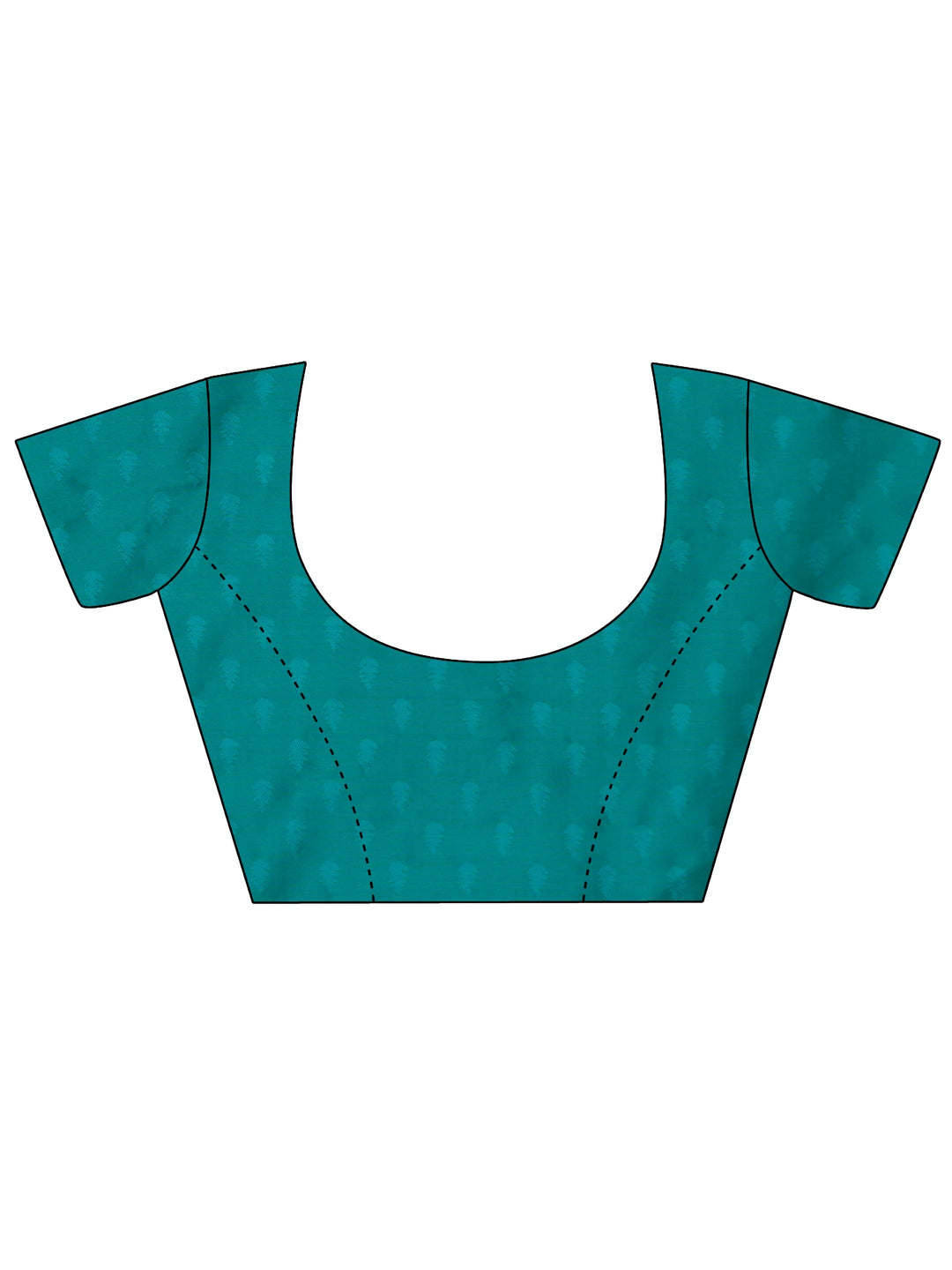  Libas Teal Green Banarasi Silk Blend Saree 