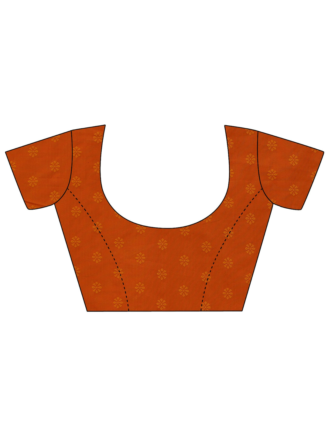  Libas Orange Banarasi Silk Blend Saree 