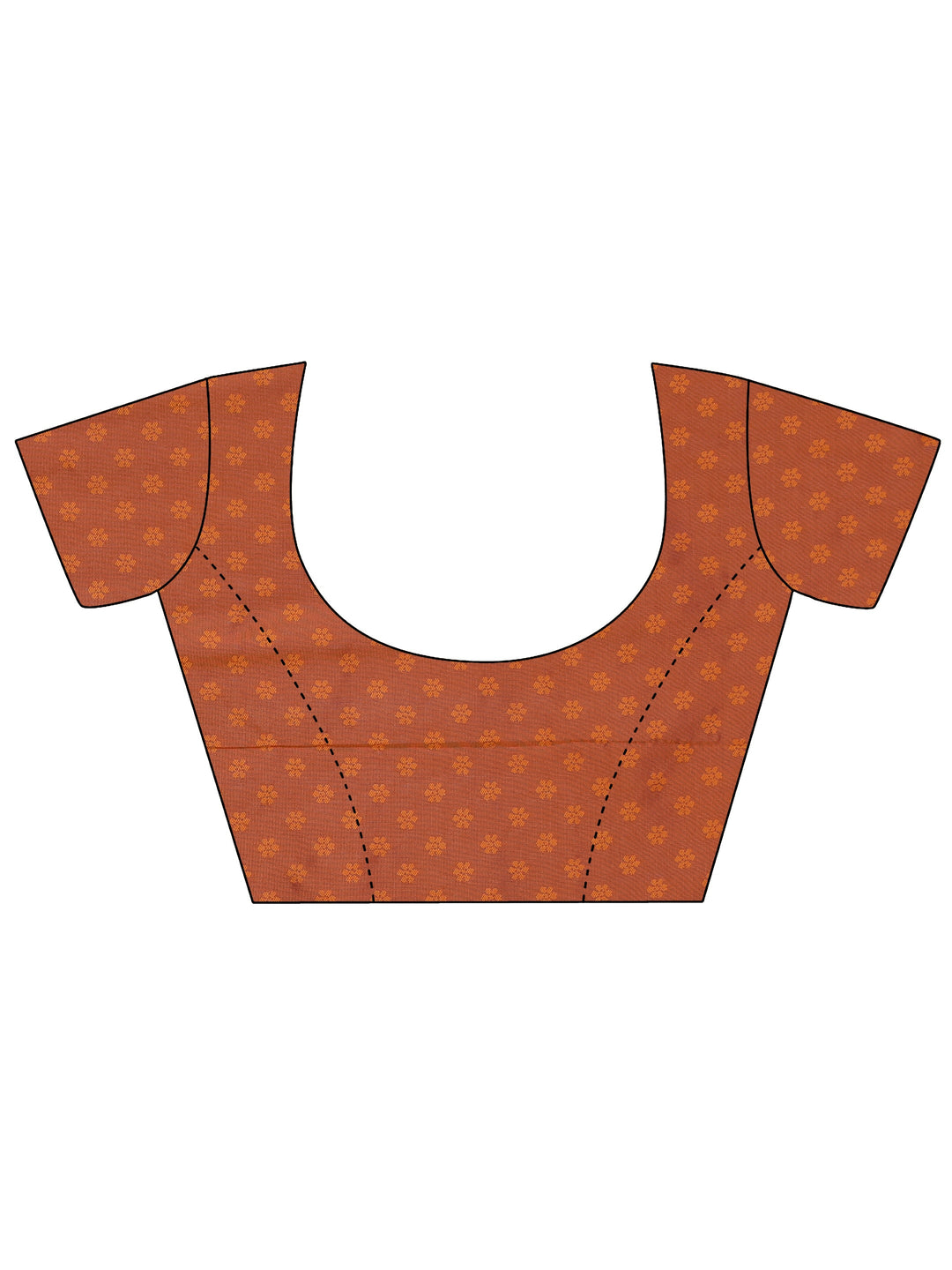 Libas Rust Brown Banarasi Silk Blend Saree 