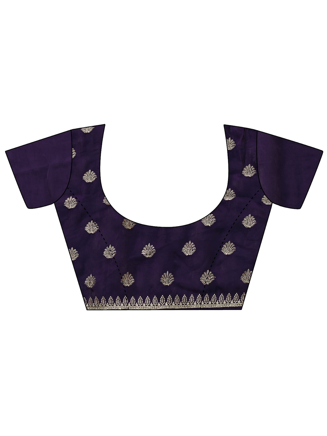  Imperial Purple Embellished Tissue Saree 