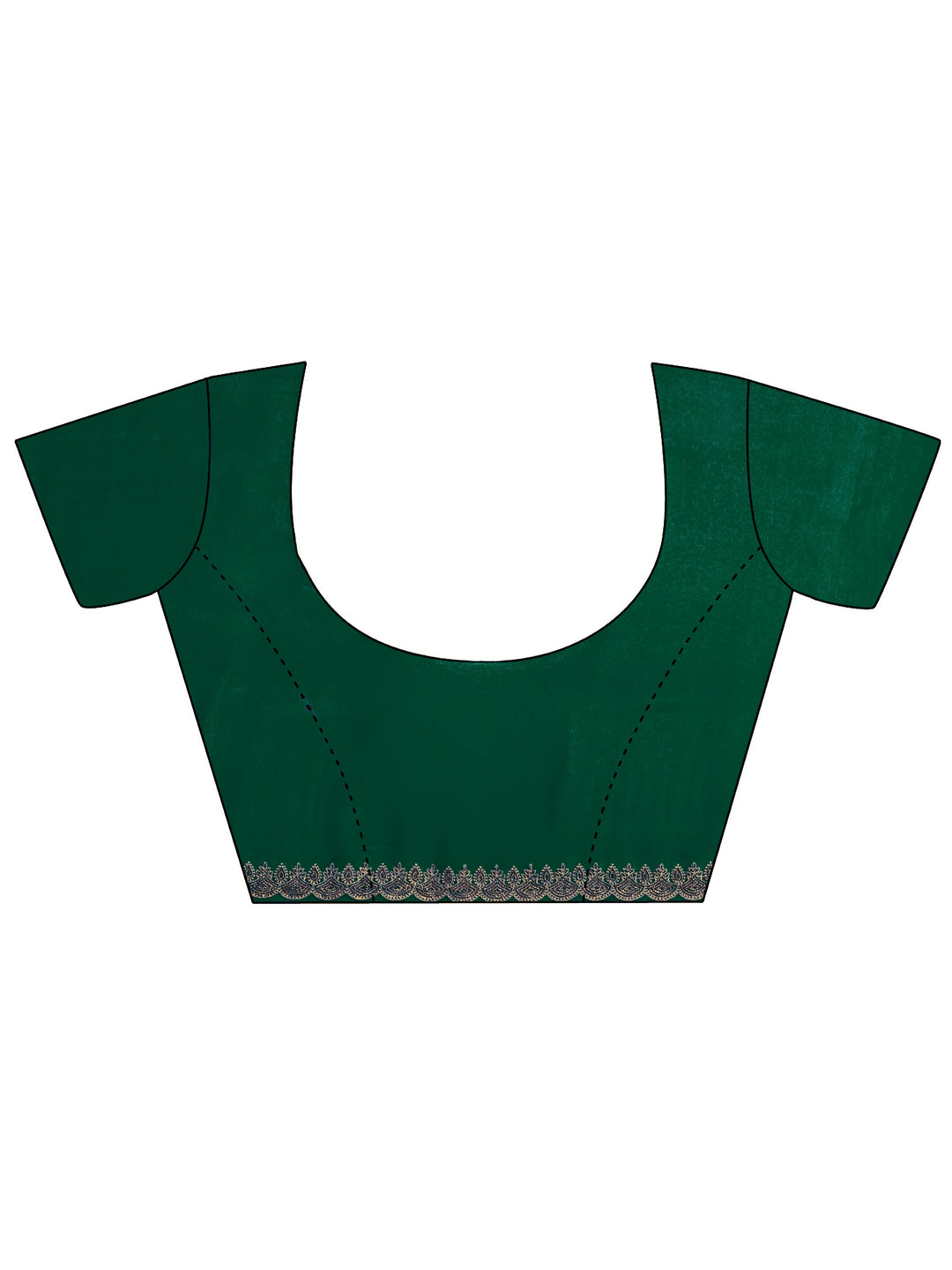  Libas Green Floral Embroidered Georgette Saree 
