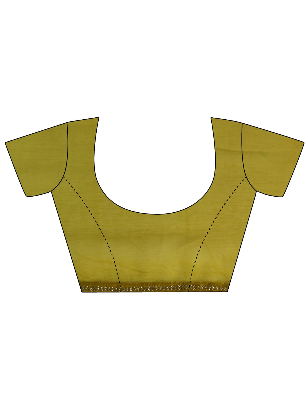  Libas Mustard Floral Embroidered Chiffon Saree 