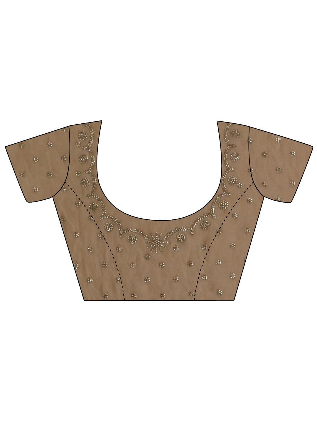  Libas Golden Embellished Tissue Saree 