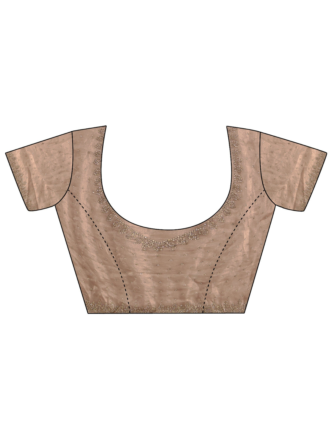 Libas Art Beige Embellished Tissue Saree 