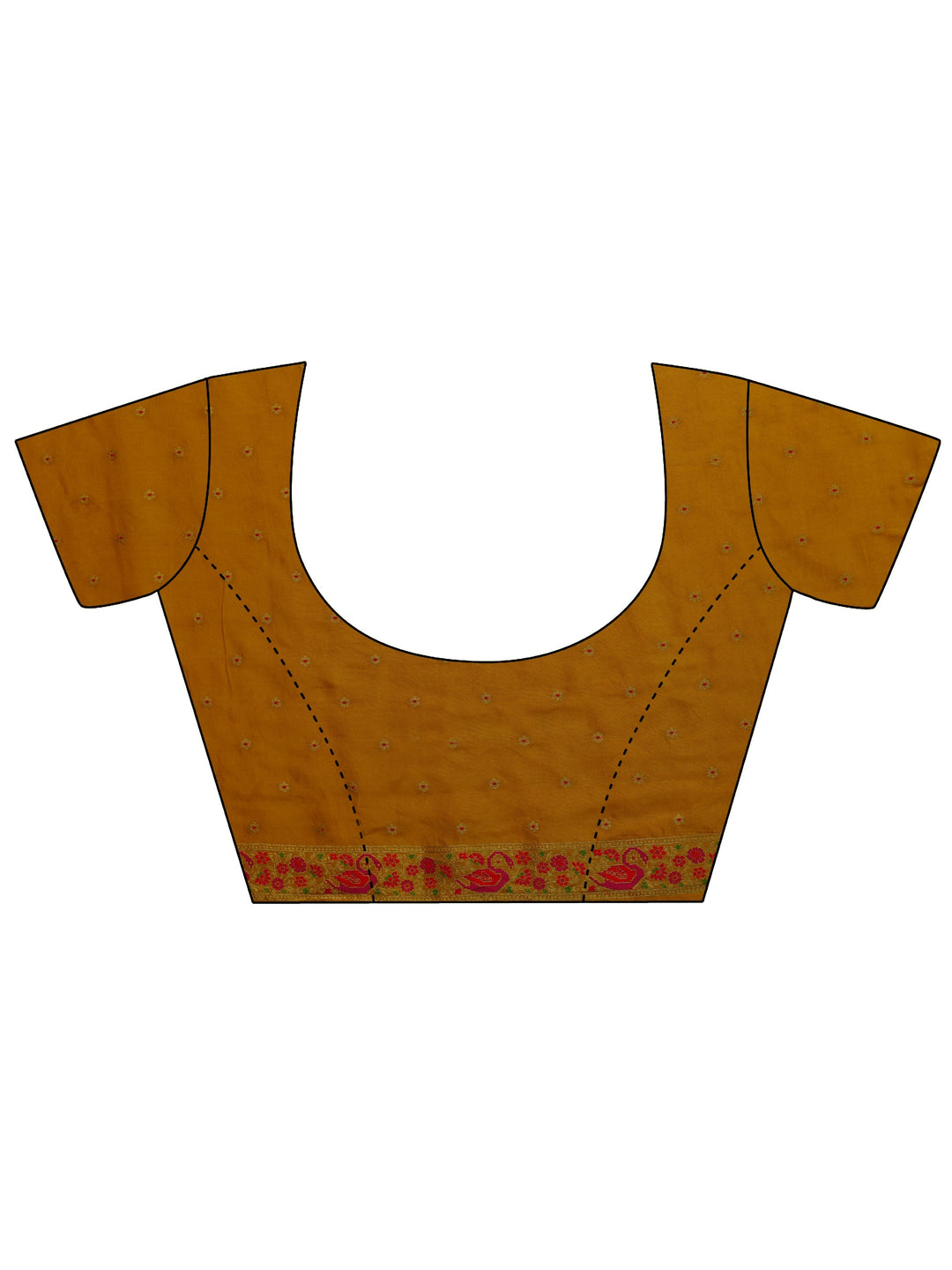  Libas Art Mustard Woven Design Silk Blend Saree 