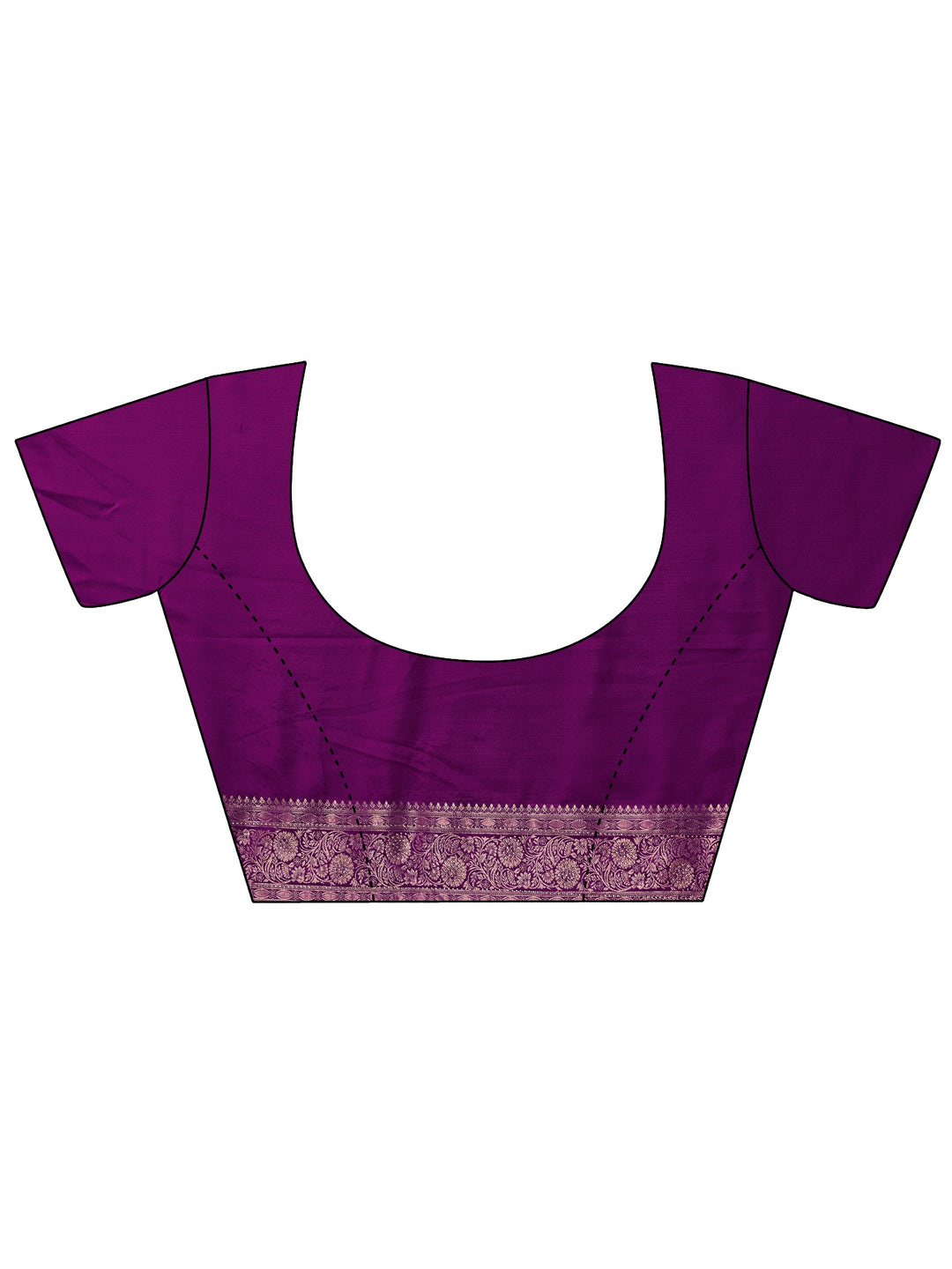  Libas Royal Purple Woven Design Silk Blend Saree 