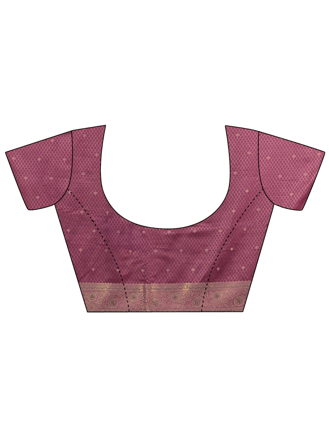  Libas Mauve Banarasi Silk Blend Saree 