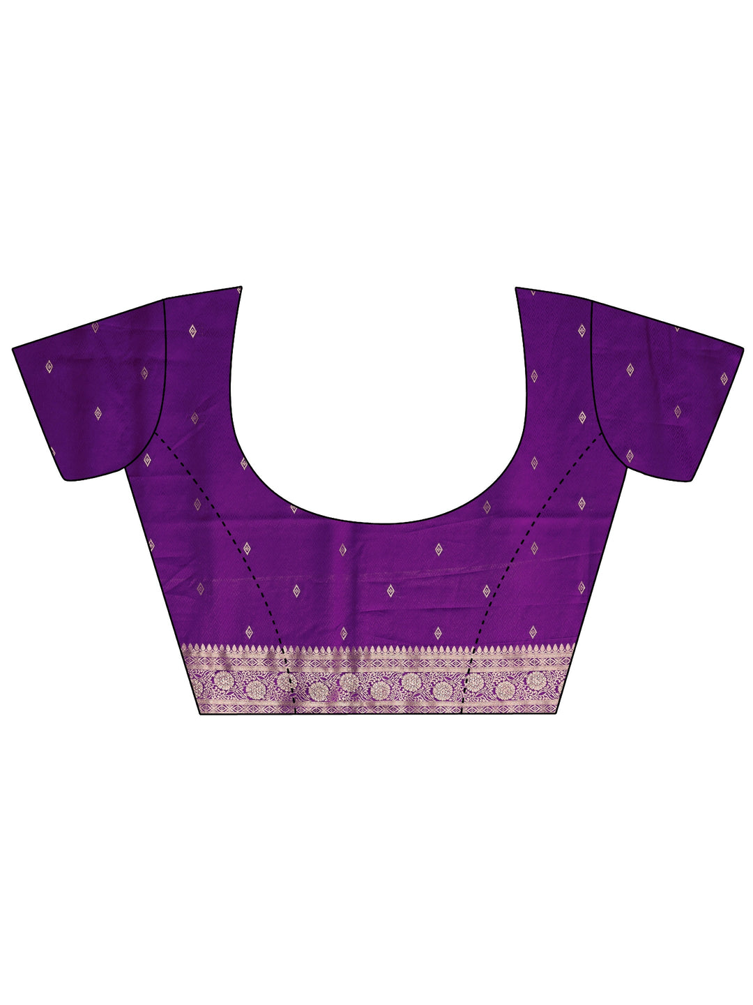  Libas Royal Purple Woven Design Silk Blend Saree 