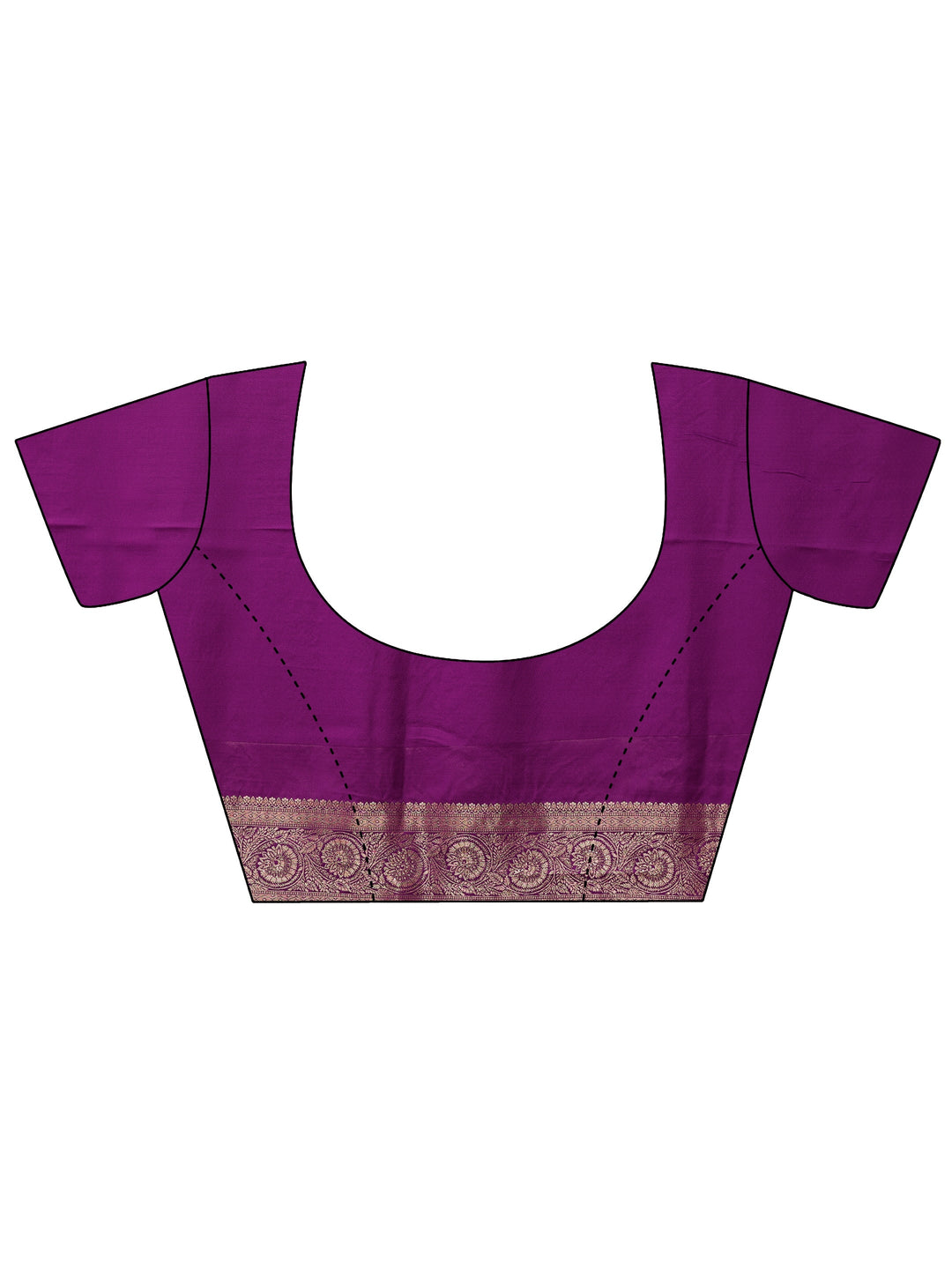  Libas Royal Purple Woven Design Silk Blend Saree 
