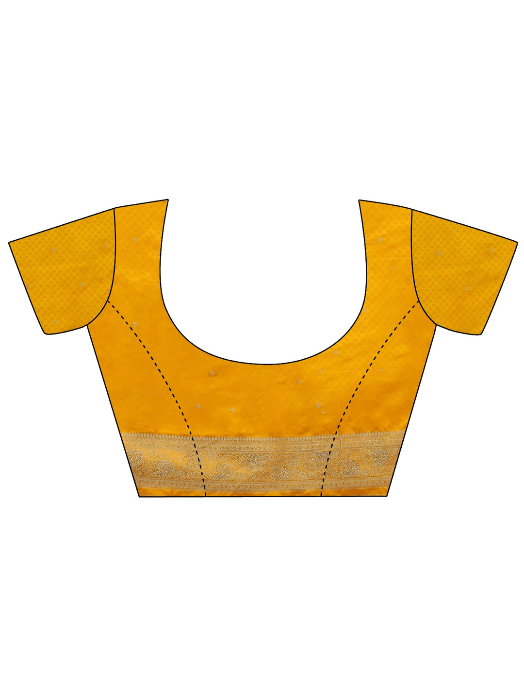  Libas Mustard Striped Silk Blend Saree with Embellished Pallu 