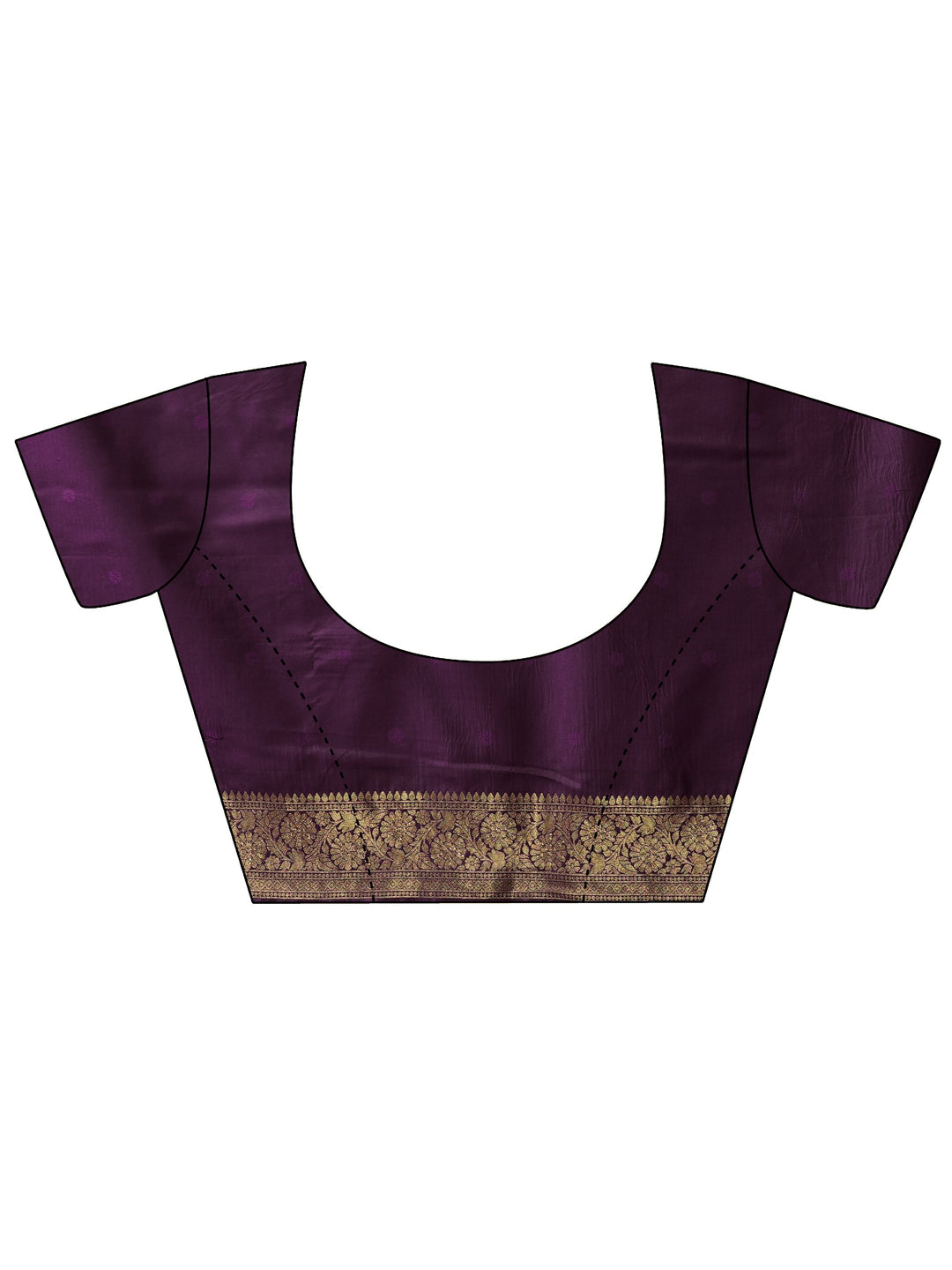  Libas Royal Purple Woven Design Silk Blend Saree 