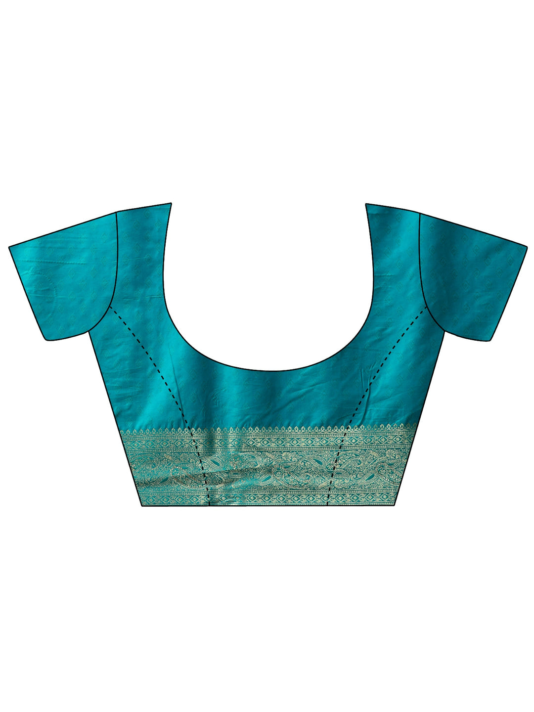  Libas Navy Blue Banarasi Silk Blend Saree 