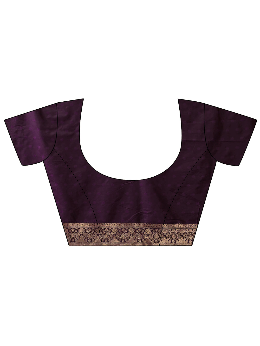  Libas Wine Paisley Woven Design Silk Blend Saree 