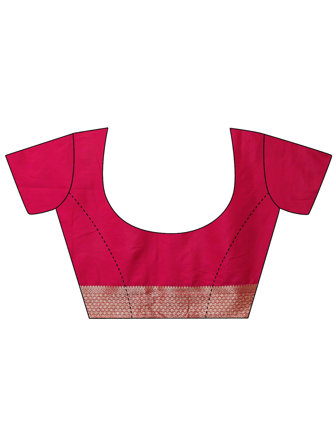  Libas Rani Pink Banarasi Silk Blend Saree 