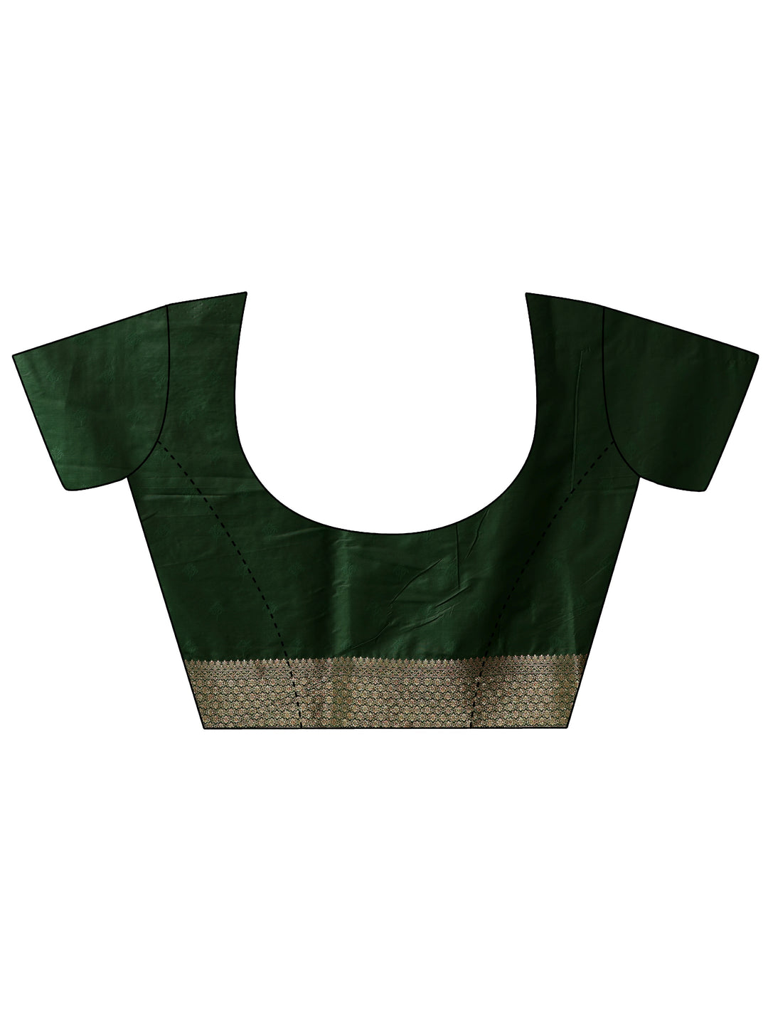  Libas Emerald Green Peacock Woven Design Silk Blend Saree 